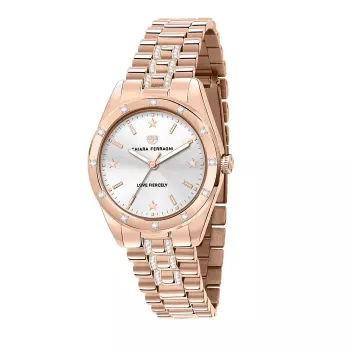 CHIARA FERRAGNI Damenuhr Eyelike Quarz Analog R1953100506 - 34 mm Silber Edelstahl Milanese Mesh