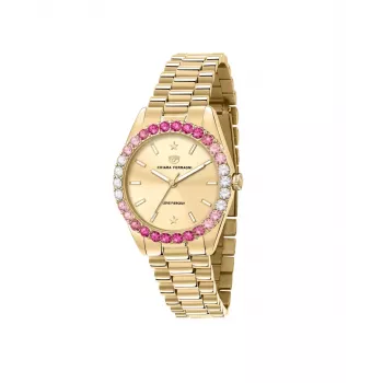 Chiara Ferragni Damen R1953100501 Quarz Analog Uhr 34 mm Edelstahl Mesh Silber