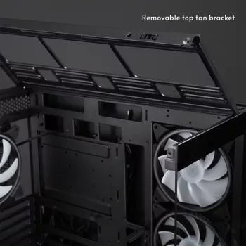 Chieftec Vista Max GX-30B-OP Mid Tower ATX Gehäuse mit 4x ARGB-Lüftern und Temperglas, Schwarz