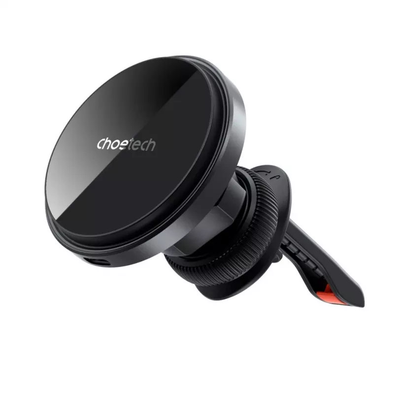 CHOETECH T204-F Magnetischer Auto-Halter mit 15W kabellosem Laden - Schwarz