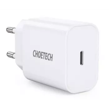 CHOETECH USB-Netzladegerät Typ-C PD 20W Weiß