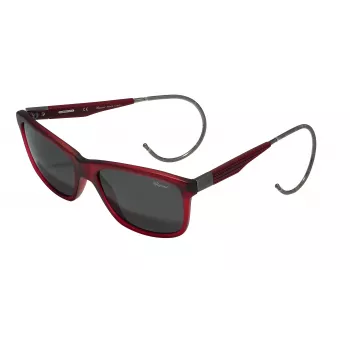 CHOPARD Herren Rechteckige Metall-Sonnenbrille SCH156M57L00P Gold-Ton Brauner Verlaufsglas 57/18/110 mm
