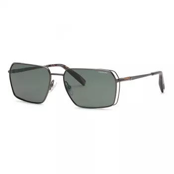 Chopard SCHG90-60568P Herren Pilotensonnenbrille - Graue Gläser, Gunmetal-Fassung