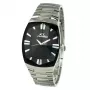 CHRONOTECH CT7065M-02M Herren Analog Quarz Uhr 36mm Edelstahl Schwarzes Zifferblatt Silbernes Armband