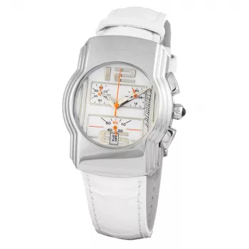 CHRONOTECH CT7280M-06 Herren Quarz Analog Uhr 38mm Edelstahl Schwarzes Zifferblatt Lederarmband