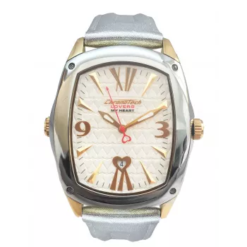 CHRONOTECH CT7696M-11 Unisex Analog-Quarzuhr 42mm Edelstahl Schwarzes Leder