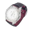 CHRONOTECH MAN CT7636M-02 50mm Quarz-Chronograph Uhr Schwarzes Zifferblatt Lederarmband