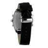 CHRONOTECH MAN CT7677M-02 Analog-Quarzuhr 45mm schwarzes Zifferblatt Lederarmband