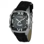 CHRONOTECH MAN CT7677M-02 Analog-Quarzuhr 45mm schwarzes Zifferblatt Lederarmband