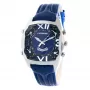 CHRONOTECH MAN CT7677M-03 45mm Analog-Quarz-Chronograph Uhr Schwarzes Zifferblatt Lederarmband