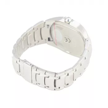 CHRONOTECH MAN CT7988M-65M Analog-Quarzuhr 41mm Edelstahl Schwarzes Zifferblatt Silbernes Milanaise-Armband