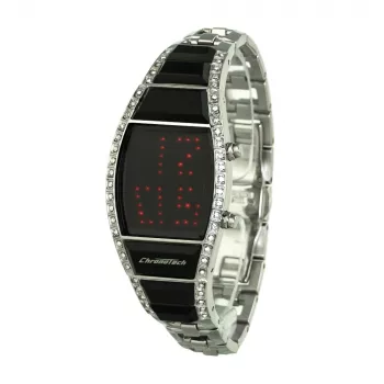 CHRONOTECH Woman CT7122LS-03M Quarz Analoguhr 28mm Silber Edelstahl