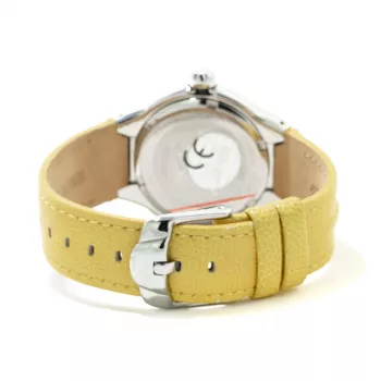 CHRONOTECH Woman CT7980L-05S 37mm Quarz Analoguhr Weißes Zifferblatt Weißes Lederarmband