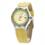 CHRONOTECH Woman CT7980L-05S 37mm Quarz Analoguhr Weißes Zifferblatt Weißes Lederarmband