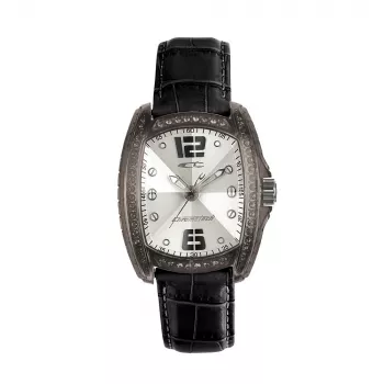 CHRONOTECH Woman RW0001 Quarz Analoguhr 30mm Weißes Lederarmband