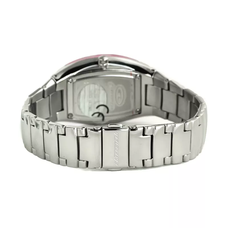 CHRONOTECH Damen Quarz Analog Uhr CT7065L-25M 30mm Silber Edelstahl Mesh Armband
