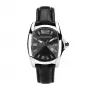 CHRONOTECH Damen Quarz Analog Uhr CT7107L02 - 30mm Edelstahlgehäuse, weißes Zifferblatt, weißes Lederarmband