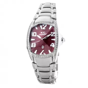 CHRONOTECH Damen Quarz Analog Uhr CT7988LS-64M 31mm Silber Edelstahl