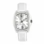 Chronotech Damenuhr RW0002 Analog Quarz 35mm Weißes Leder