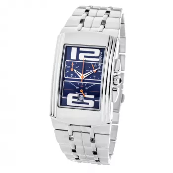 CHRONOTECH Damenuhr CT7018M 33mm Silber Edelstahl Milanaise-Armband Quarz Analog