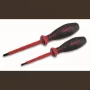 CIMCO 2-teiliges VDE-isoliertes Schraubendreher-Set mit Kombiprofil, 1000V AC/1500V DC, 290x80x25 mm 117750