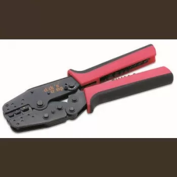 Cimco 5-teiliges Crimpzangen-Set mit auswechselbaren Einsätzen für isolierte und unisolierte Verbinder, 0,5-6 mm², Click 'n' Crimp 106002