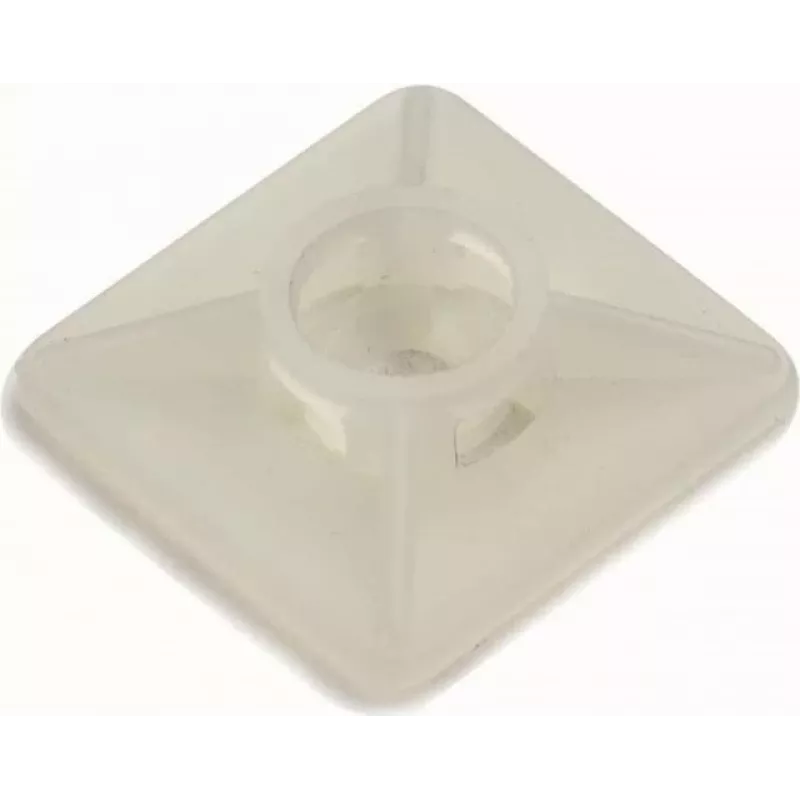 CIMCO Kabelbinder-Sockel 27x27 mm Natur PA66 Klebe-/Schraubbefestigung für Kabelbinder bis 9 mm 181384