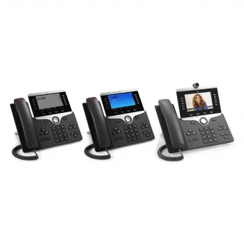 Cisco IP-Telefon 8851 – Charcoal VoIP-Tischtelefon mit SIP, Gigabit-Ethernet, Bluetooth und PoE