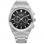 CITIZEN Eco-Drive Chronograph Herrenuhr CA4580-50E 43mm Edelstahl Schwarzes Zifferblatt