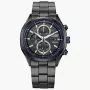 CITIZEN Eco-Drive Chronograph Edelstahl Uhr CA0438-52E 41mm