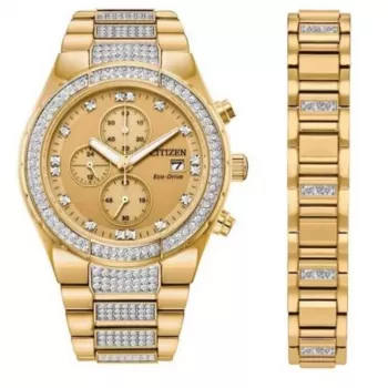 CITIZEN Eco-Drive Chronograph Edelstahl Uhr CA0752-66P 41mm