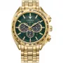 CITIZEN Eco-Drive Chronograph Uhr CA4542-59X 43mm Edelstahl Grünes Zifferblatt
