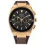 CITIZEN Eco-Drive Chronograph Uhr CA4583-01E 43mm braunes Leder