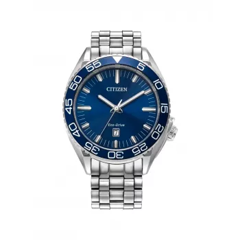 CITIZEN Eco-Drive Herrenuhr AW1770-53L 42mm Edelstahl Blaues Zifferblatt