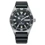 CITIZEN Herren Automatische Taucheruhr NY0120-01E 41mm Schwarzes Zifferblatt Schwarzes Kautschukband