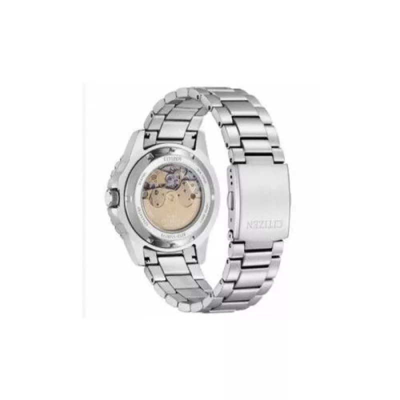 CITIZEN Herren Automatikuhr NJ0170-83X 43mm Edelstahl Grünes Zifferblatt