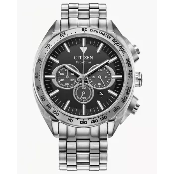 CITIZEN Herren Eco-Drive Chronograph Uhr CA4540-54E 43mm Edelstahl