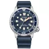 CITIZEN Herren Eco-Drive Taucheruhr BN0151-17L 44mm blaues Zifferblatt blaues Polyurethanband