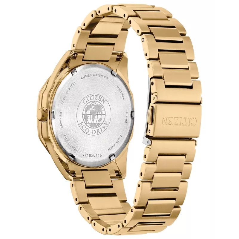 CITIZEN Herren Eco-Drive Uhr BM7582-56E 40mm Edelstahl schwarzes Zifferblatt