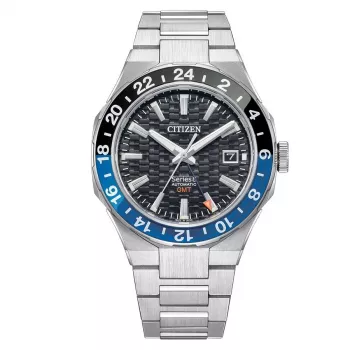 CITIZEN NB6031-56E Automatische Taucheruhr 41mm Super Titanium Schwarzes Zifferblatt