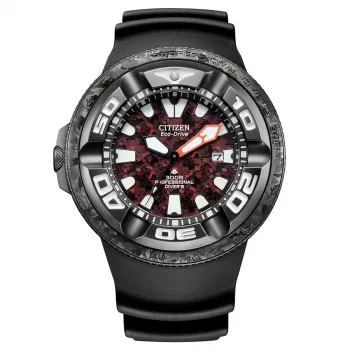 CITIZEN Promaster Diver Eco-Drive Herrenuhr BJ8059-03Z 48mm grünes Zifferblatt grünes Polyurethanband