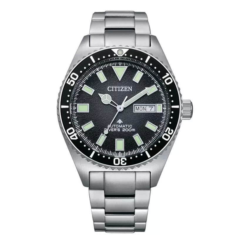 CITIZEN Promaster Marine Automatische Taucheruhr NY0120-52E 41mm Edelstahl Schwarzes Zifferblatt