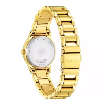 CITIZEN Damen Eco-Drive Uhr EM0737-58E 28mm Edelstahl Diamant Lünette