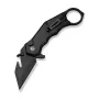 CIVIVI Amaroq Klappmesser Nitro-V schwarzes Aluminium Drop Point glatte Klinge C24018-2