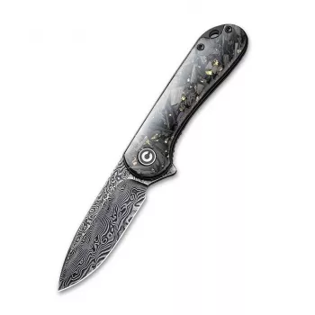 CIVIVI Elementum Damascus Resin Carbon Fiber Faltmesser