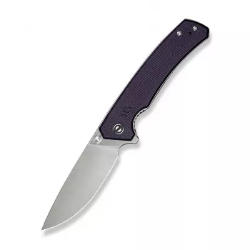 CIVIVI Merit Klappmesser 14C28N Satin Drop Point Lila Micarta Liner Lock