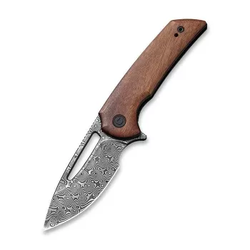CIVIVI Odium Damascus Klappmesser, 2,65 Zoll Damascus Drop-Point-Klinge, schwarzer G10-Griff, Liner Lock, EDC-Taschenmesser von Ferrum Forge