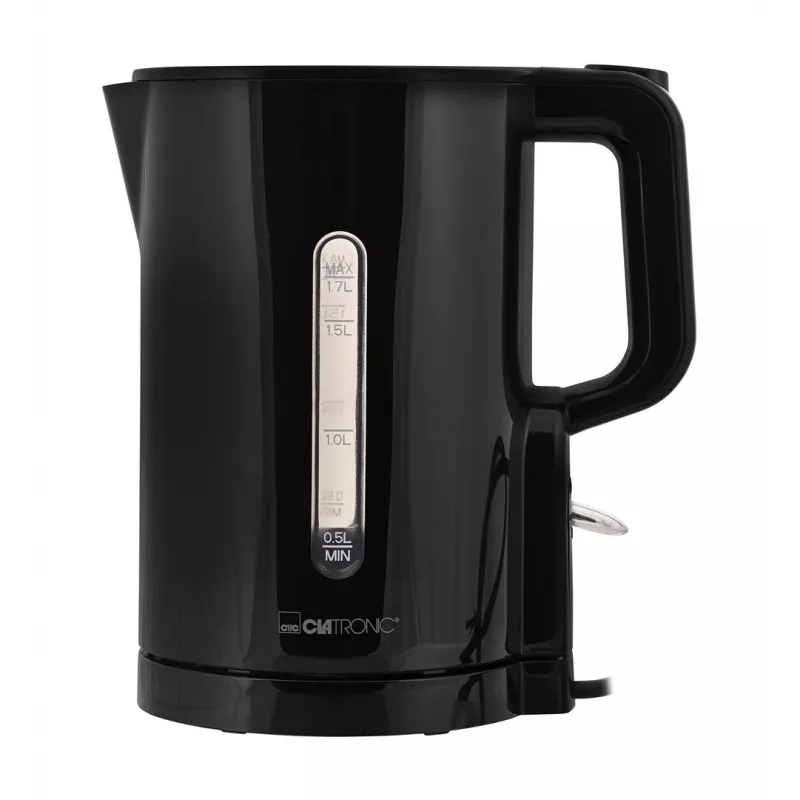 Clatronic WK 3835 Kabelloser Wasserkocher 1,7 l 2200 W Schwarz Kunststoff