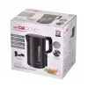 Clatronic WK 3835 Kabelloser Wasserkocher 1,7 l 2200 W Schwarz Kunststoff