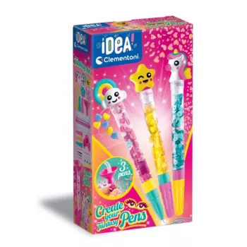 Clementoni Idea Art Mini Factory Fantasy Pen Creators DIY Stifte-Herstellungsset für Kinder ab 7 Jahren